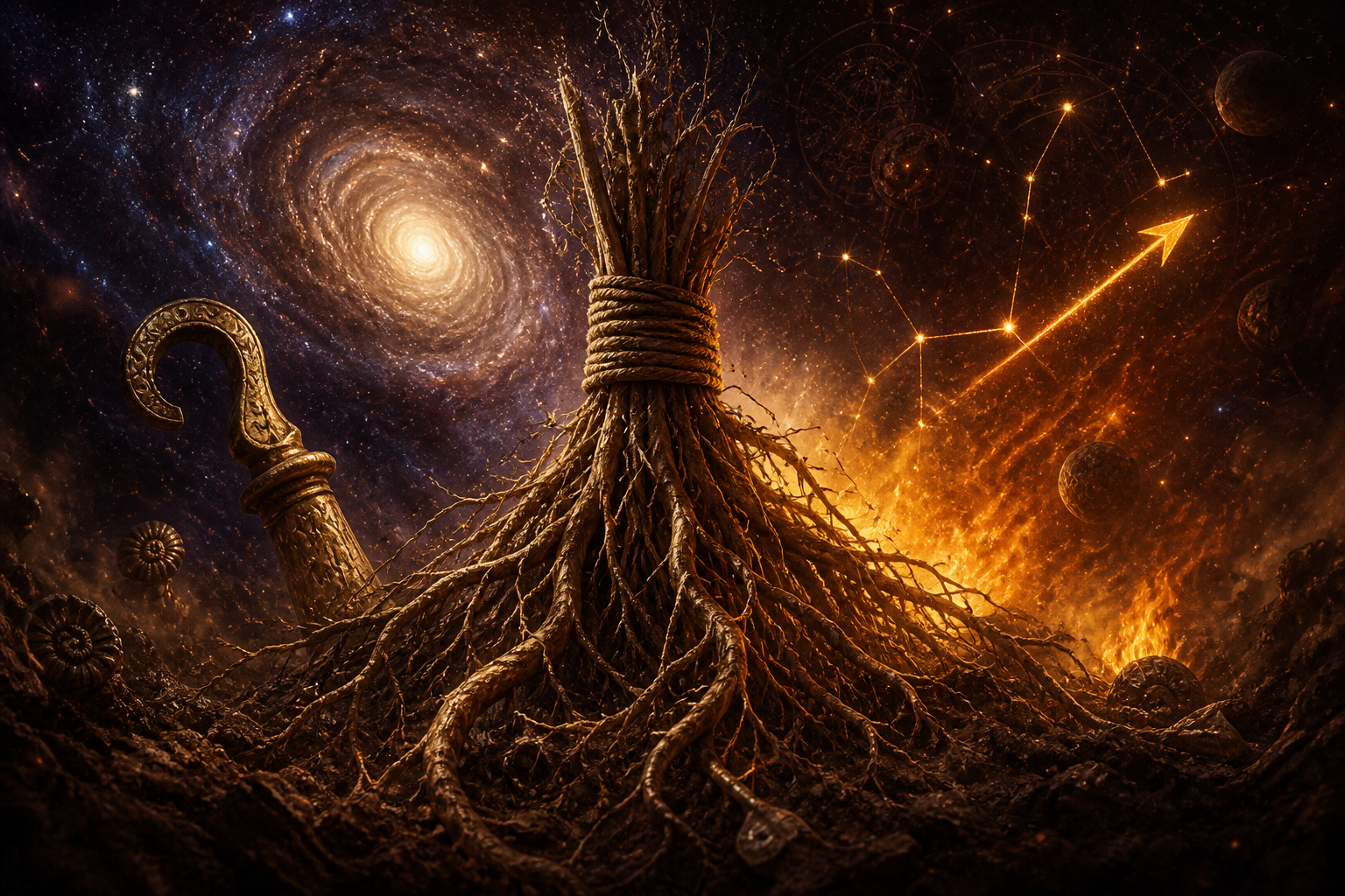 Mula tied roots — Nirriti excavation in Sagittarius fire